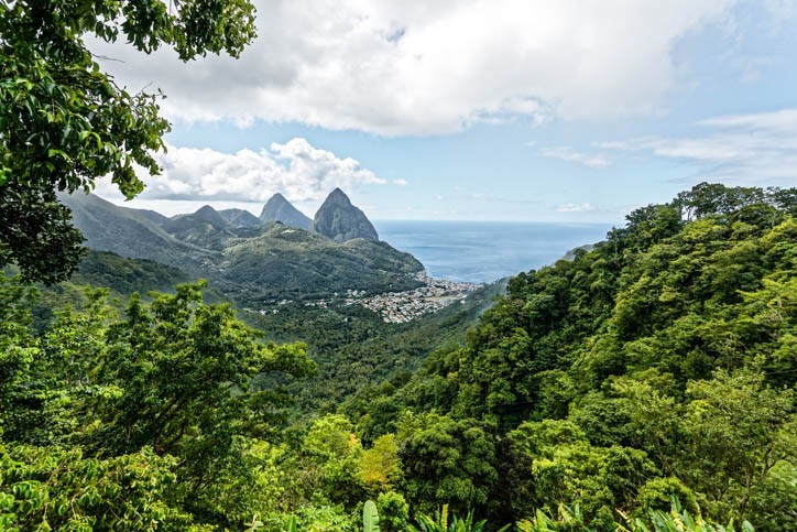 Découverte de la Soufrière de Sainte Lucie