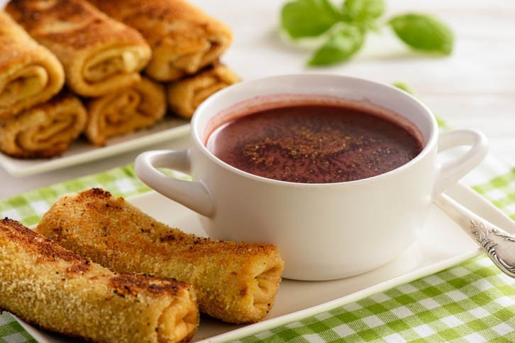 Croquettes polonaises au boeuf et soupe de betterave