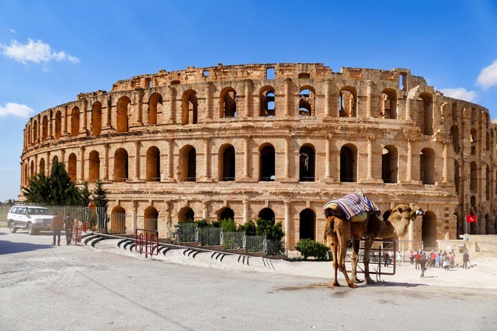 Visite de l'amphithéâtre d'El Jem