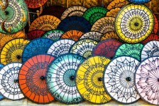 Ombrelles de Bagan